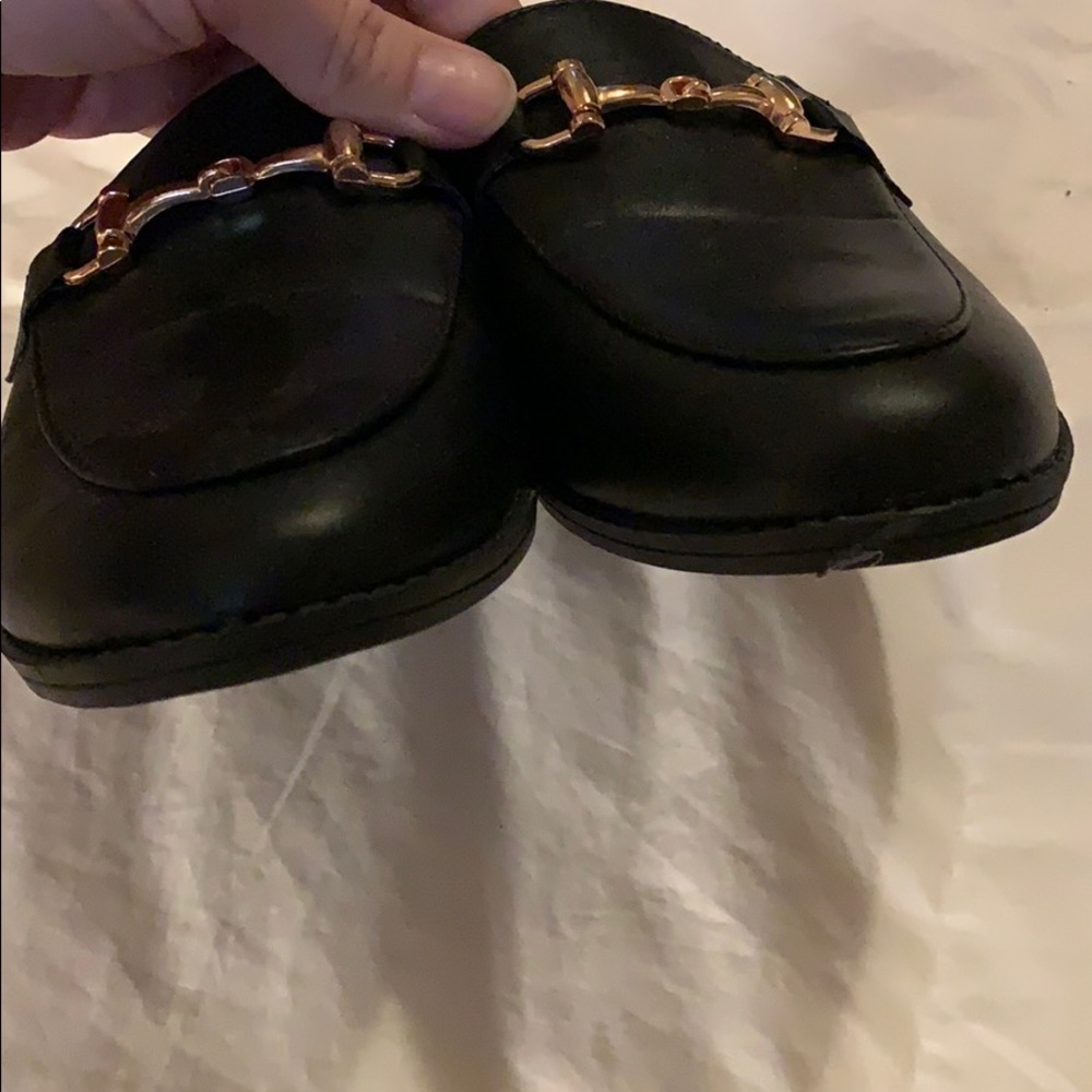 Black Horse Bit Mule Loafers Size 8 - DC - Picture 7 of 8